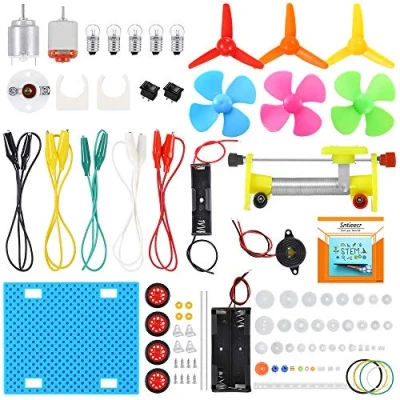 Image of Sntieecr Electric Circuit Learning Kit, Car Model Assemble Physics Science Education Kits Set for Kids Student DIY STEM Lab Experiment Project