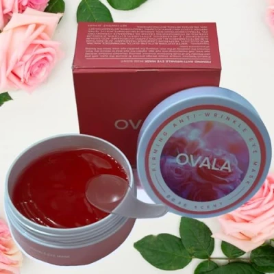 Image of Rose Eye Mask 60 Pcs Under Treatment for Puffy Eyes, Wrinkles, Dark Circles and Fine Lines Skincare Patch Masks Women Men