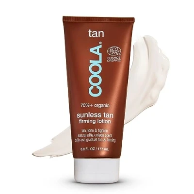Image of Coola Gradual Sunless Tan Firming Lotion, 70 Percent Organic Fake Tan, Made with Baobab Oil and Shea Butter, 177 ml