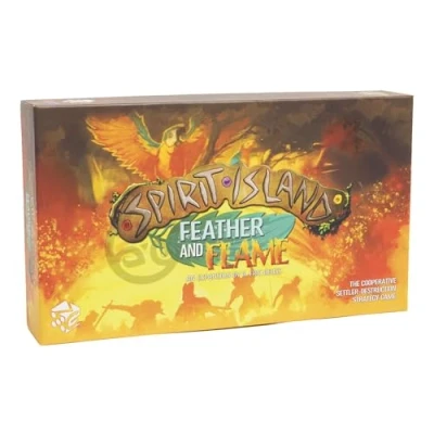 Image of Greater Than Games Spirit Island: Feather &amp; Flame Foil Panels Cooperative Strategy Board Game Accessory Premium Component Upgrade