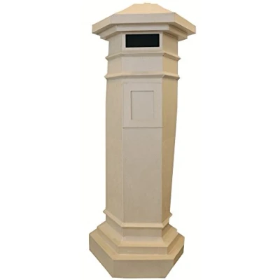 Image of Décopatch Ref XLA25O Letter Box Extra Large Papier Mache Object to Decorate 58 x 50 45cm with Papers &amp; PaperPatch Glue, Glitter, Paints