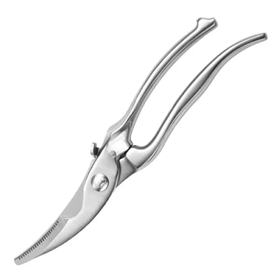 Image of MITSUMOTO SAKARI Professional Stainless Steel Kitchen Scissors, Japanese Heavy Duty Poultry Shears, All Shears for Chicken, Meat, Bone