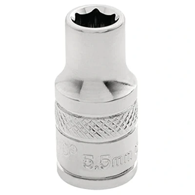 Image of Draper HI TORQ� 6 Point Socket, 1/4&quot; Sq. Dr., 5.5mm