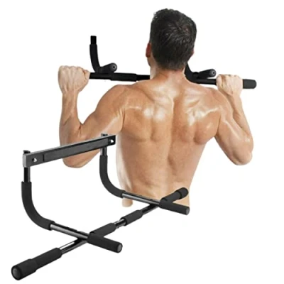 Image of KF PREMIUM Doorway Chin Up Bar Solid Home Strength Exercise Upper Body Adjustable Dip Bars for Ups Push Ups, Sit Up, Multi function Unisex Fitness Workout