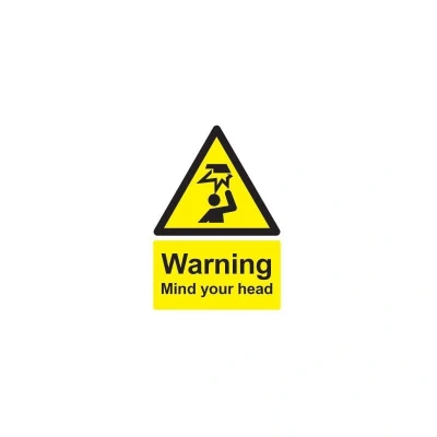 Image of Sitesafe Mind Your Head Vinyl Warning Sign 148 x 210mm