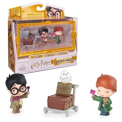 Image of Wizarding World Harry Potter Micro Magical Moments Ron Hedwig and Display Case Set for Kids Ages 6+
