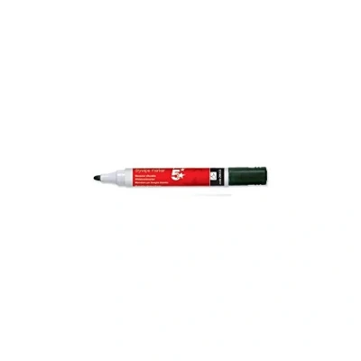 Image of 5 Star Black Dry Wipe Whiteboard Marker Pen for Whiteboards, Flipcharts, Memo Boards 3mm Bullet Tip Pack of 4