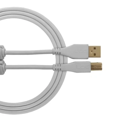 Image of UDG U95001WH Cable USB 2.0 (A B) High speed Audio Optimized A Male to B cable, White, 1 Metre. Compatible with any Device