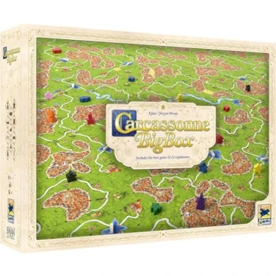 Image of Z Man Games Carcassonne Big Box (2022) Board Game Ages 7+ 2 6 Players 35 Minutes Playing Time, Multicoloured, (ZMGZH010)