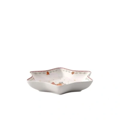 Image of Villeroy &amp; Boch Winter Bakery Delight Serving Bowl Red, Microwave Safe, Christmas, Decoration, Table, Bowl, Dining Room Decor, Premium Porcelain