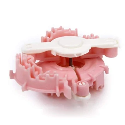 Image of 2Pcs Heart Shape Pompom Maker Fluff Ball Weaver Loom Craft 4cm 6cm Random Color,pom pom Machine