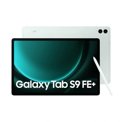 Image of Samsung Galaxy Tab S9 FE+ Tablet with S Pen, 256GB, Long lasting Battery, Mint, 3 Year Manufacturer Extended Warranty (UK Version)