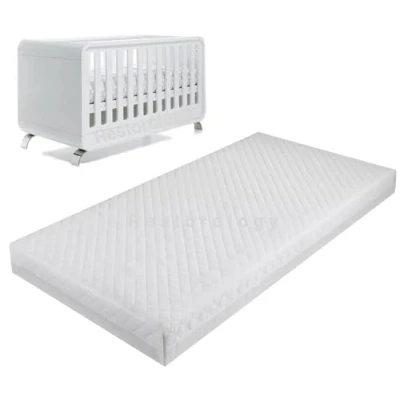 Image of Restorology Premium Quality Baby Travel cot Mattress Fits Most Graco/M&amp;P/Babylo Deluxe/BabyBjörn/Silver Cross/Toddler Removable Washable Zip Cover (Size : 117 x 54 6 cm)