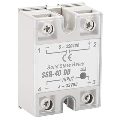 Image of Solid State Relay, SSR 40 DD 40A 5 220VDC Relay Module For Industrial Automation Process 3 32VDC 6 12mA (DC controlled DC)