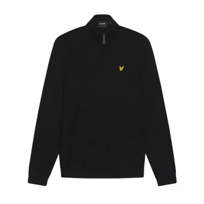 Image of Lyle &amp; Scott 1/4 Zip Jumper Jet Black M