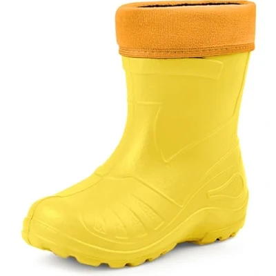 Image of Ladeheid Children&#039;s Girl&#039;s Boy&#039;s EVA Extra Light Wellington Boots Rainy Wellies Rain KL050 (Sunny, 2.5 UK)