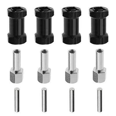 Image of the Lord of Tools 12mm RC Hex Adapter 25mm Extension Wheel Hub Metal Driver Compatible with Axial Scx10 Rc4wd D90 1/10 Crawler Car