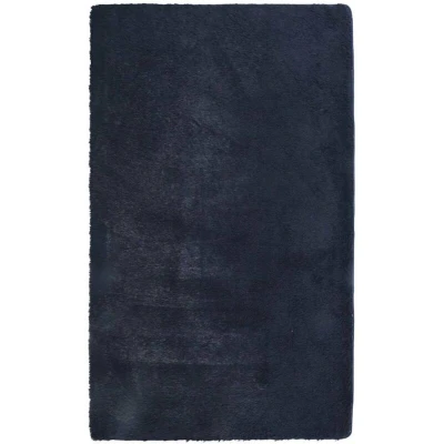 Image of vidaXL Shaggy Rug High Pile NAVARRA Navy 60x100 cm Polyester