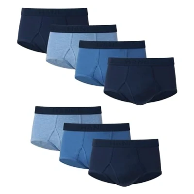 Image of Hanes Men&#039;s Ultimate FreshIQ Full Cut Briefs (7 Pack), Blue Assortment, X Large