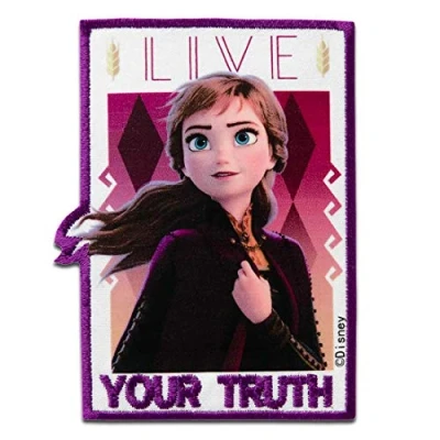 Image of Mono Quick Disney Frozen 2 Anna Patch Iron On Sew On/Iron Appliqué 8 x 6 cm