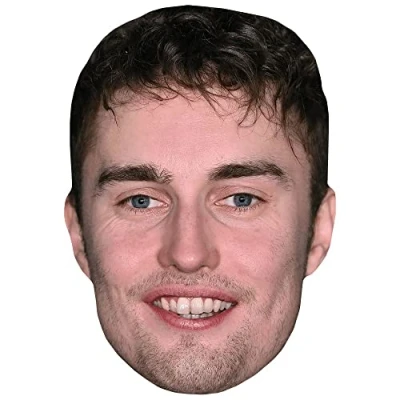 Image of Sam Fender (Stubble) Celebrity Mask, Flat Card Face, Fancy Dress Mask
