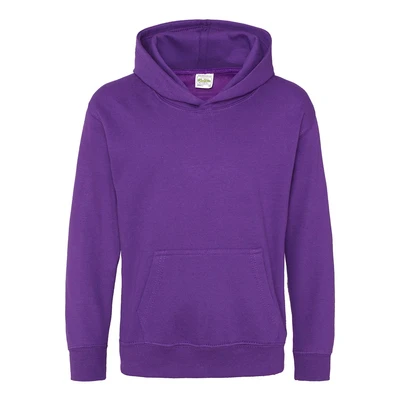 Image of AWDis Boy&#039;s Kids Hoodie, Purple, 1 2 Years (Manufacturer Size:XX Small)