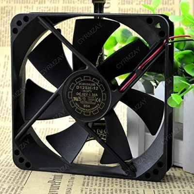 Image of Compatible for YATE LOON YaLn fan D12SH 12 12V 0.30A 2 Wire mute power 12025 12CM