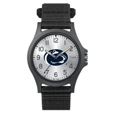 Image of Timex Men&#039;s Collegiate Pride 40mm Watch Penn State Nittany Lions with Black FastWrap Strap