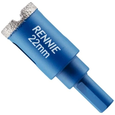 Image of 22mm Diamond Hole Saw Drill Bit With Tri Shank For Porcelain Tiles Ceramic Slate Stone Granite Marble Glass. Core Holesaw/Hole Cutter