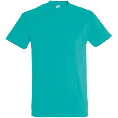 Image of SOLS Mens Imperial Heavyweight Short Sleeve T Shirt (Caribbean Blue) Multicolour Cotton Size Small