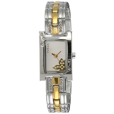 Image of Titan Women&#039;s Raga Analog Silver Dial Watch