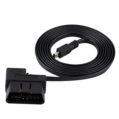 Image of Qiilu 180cm Car OBD II OBD2 EOBD 16pin Diagnostic Extension Adapter to Mini USB Cable