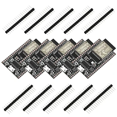 Image of AZDelivery 5 x ESP32S Dev Kit C V4 NodeMCU WLAN/WiFi Development Board unsoldered compatible with Arduino including E Book! (Successor module of C)