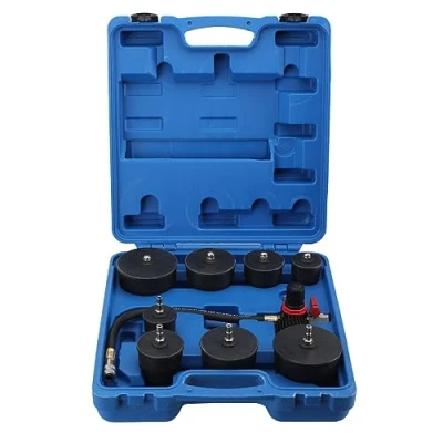 Image of YILIKISS Turbo System Leakage, 9 Pcs Leakage Tester Turbocharger Air Boost Pressure Leak Test Kit with Gauge
