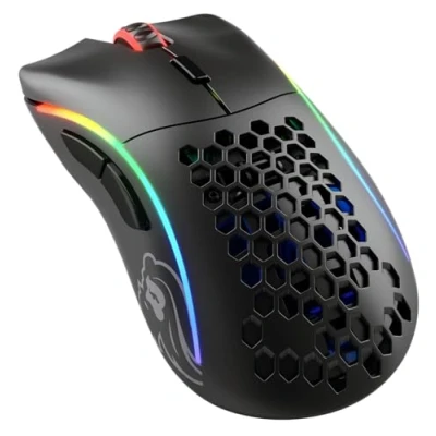 Image of Glorious Gaming Model D Wireless Mouse 69g Superlight, Lag Free 2.4Ghz Wireless, Up To 71 Hour Battery, RGB, BAMF Sensor, Ergonomic, 6 Buttons Black