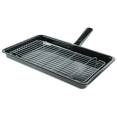 Image of Universal Replacement Cooker Oven Grill Pan &amp; Handle Assembly