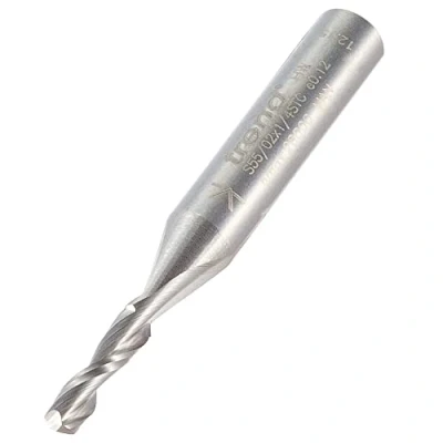 Image of Trend Professional Spiral Up Cut CNC Router Cutter, 1/4 Inch Shank, 3.2mm Diameter &amp; 12.7mm Length, Solid Tungsten Carbide, S55/02X1/4STC