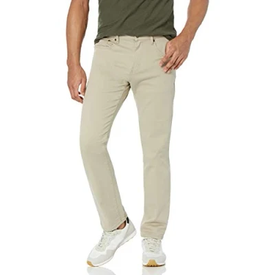 Image of Amazon Essentials Men&#039;s Athletic Fit Stretch Jean, Light Khaki Brown, 30W / 29L