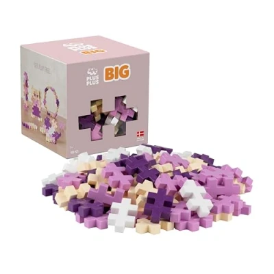 Image of PLUS Building Blocks Toy 100 Large Durable Pieces Kids Construction Toys, Creative Learning Resources and STEM Play For Home Travel Toys 1 Year Old Boys Girls Bloom