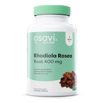 Image of Osavi Rhodiola Rosea Root 400mg 120 Vegan Caps Adaptogenic Support for Reducing Stress Induced Fatigue and Enhancing Mental &amp; Physical Wellbeing