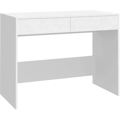 Image of vidaXL Desk White 101x50x76.5 cm Engineered Wood