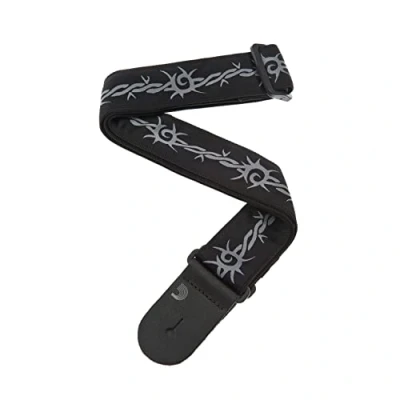 Image of D&#039;Addario Accessories Guitar Strap Electric Strap, Acoustic &amp; Bass Woven Barbed Wire
