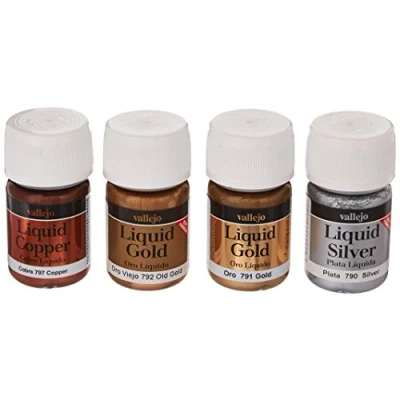 Image of Vallejo Model Color Set Liquid Gold (Set of 4)