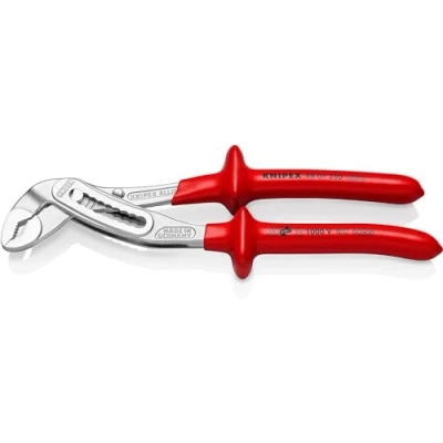 Image of Knipex Alligator® Water Pump Pliers chrome plated, with dipped insulation, VDE tested 250 mm 88 07