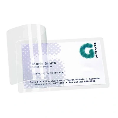 Image of Djois by 3L ES 11011 Pack of 10 Laminating Pouches Without Machines Manual Lamination ID Card, Fertiliser, Photos Size 54 x 86 mm