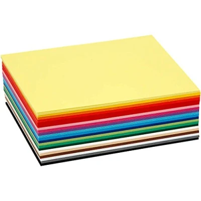 Image of Colortime 214260 120 Piece Creativ Craft Card, Assorted Colors