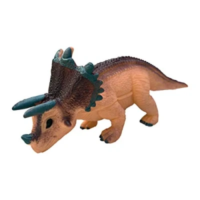 Image of Rep Pals Triceratops, stretchy Toy from Deluxebase. Super animal replicas that feel real, great for kids