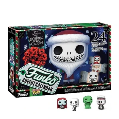 Image of Funko Advent Calendar: the Nightmare Before Christmas Jack Skellington (the Christmas) Disney: 24 Days Of Surprise Mystery Box Gift Idea