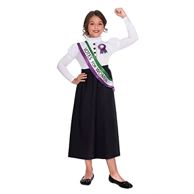 Image of (PKT) (9904687) Child Girls Suffragette Girl Costume (4 6yr)