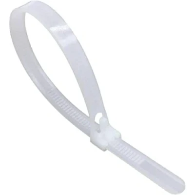 Image of EXCALIBUR Nylon Strong Releasable Resealable Cable Zip Wrap Ties 250mm x 8mm Natural